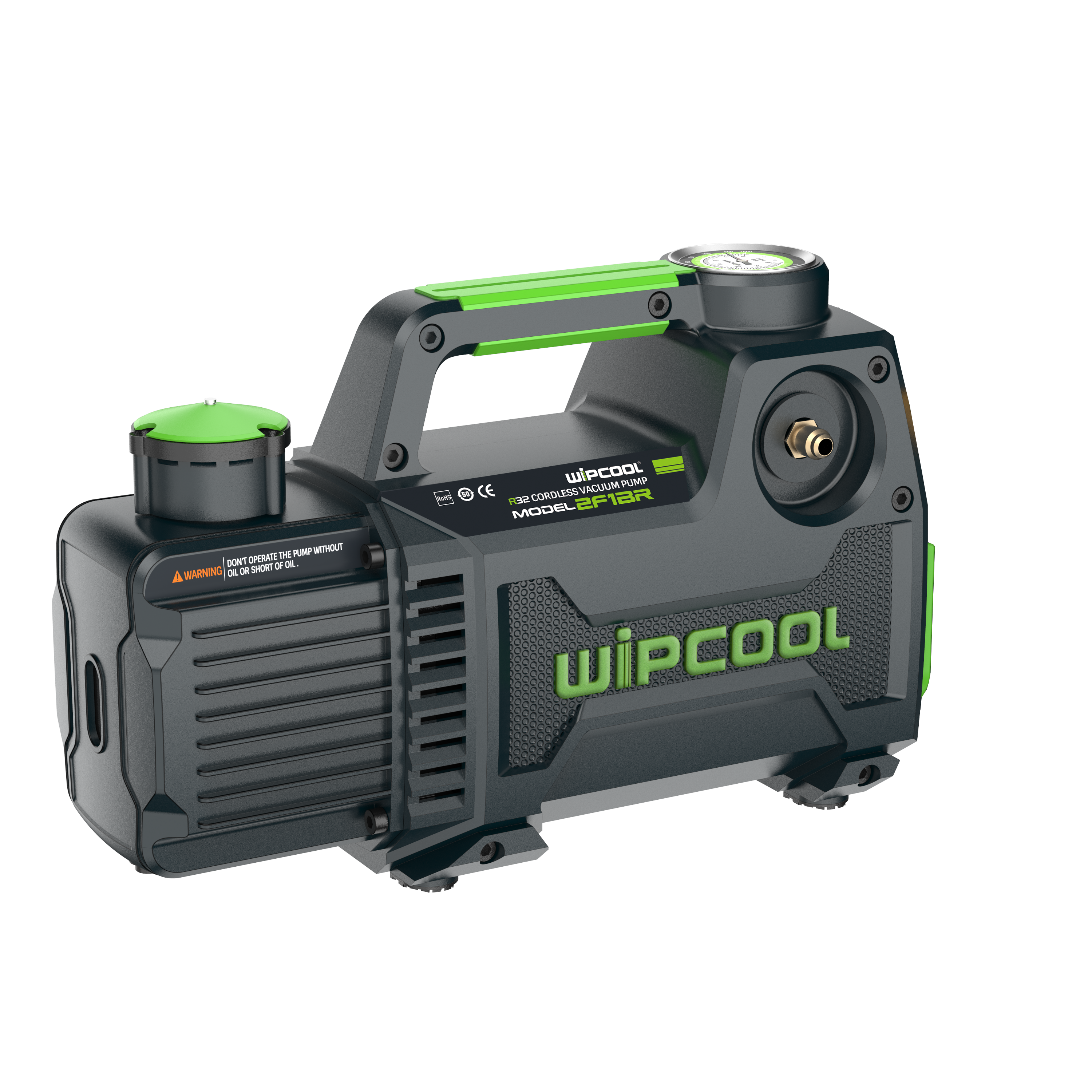 WIPCOOL Cordless Series, 70 L/min, 2-stage Vacuum Pump - R32 Compliant (Pump Only)