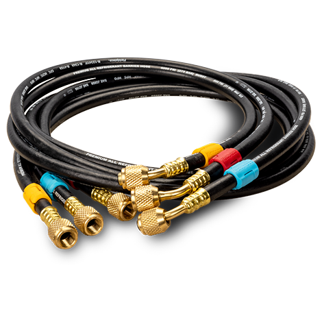 FIELDPIECE - HR3 3 x Premium Black Refrigerant Hoses [1.5mtr] with 1/4" Fittings